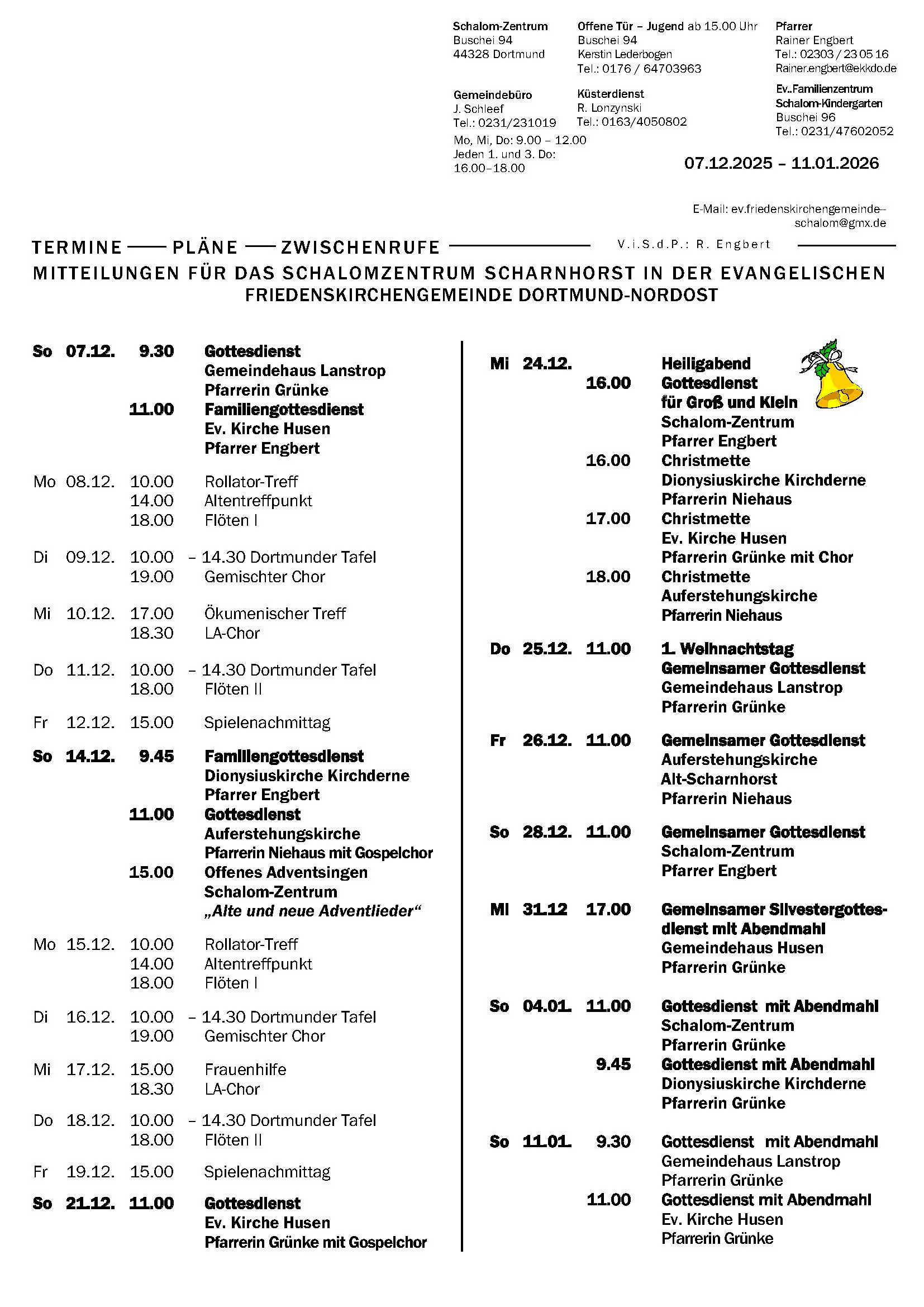 Termin-Pläne-Zwischenrufe