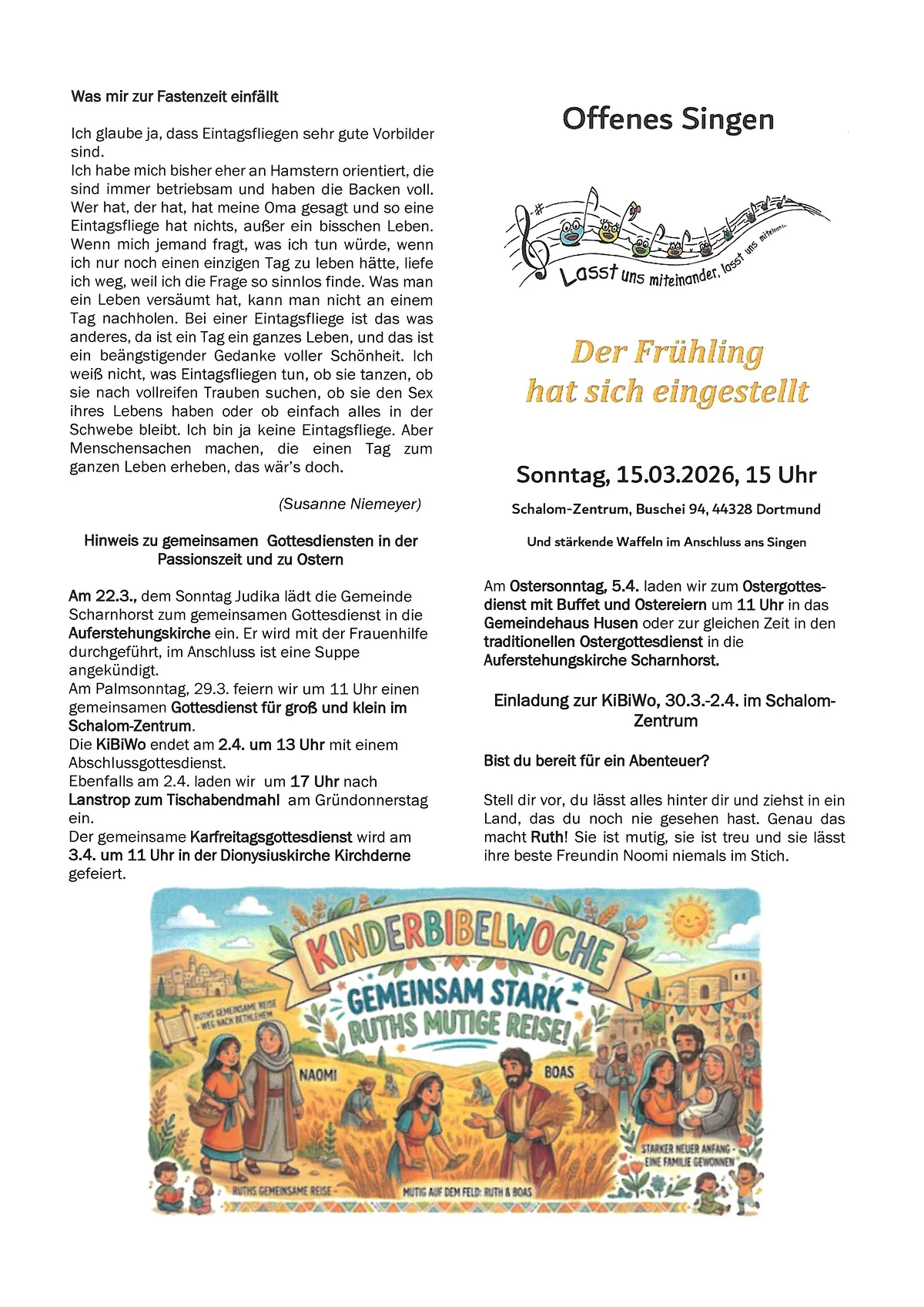 Termin-Pläne-Zwischenrufe