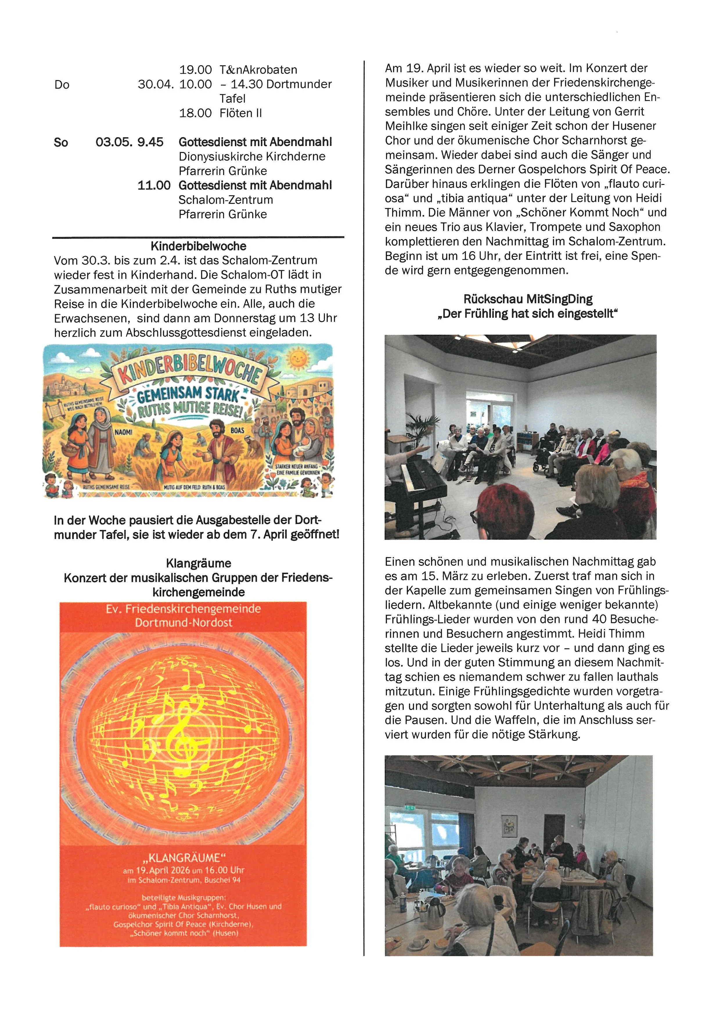 Termin-Pläne-Zwischenrufe